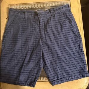 Express Navy Striped Men's Shorts